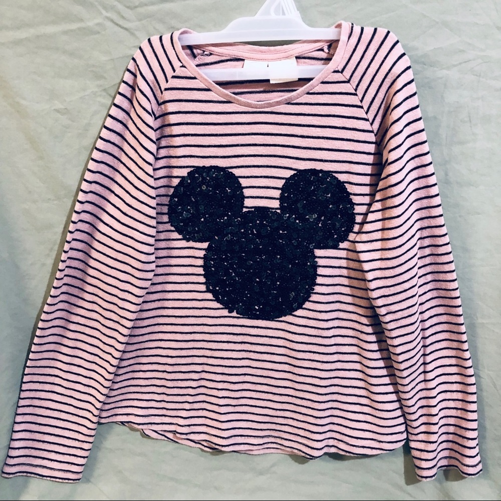Disney Zara Girls Pink Sweater with Mickey Ears